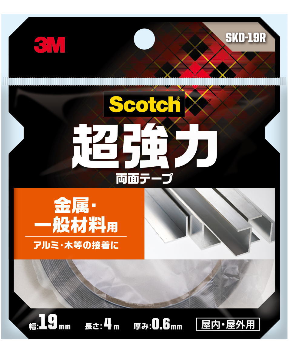 3M �����å� Ķ����ξ�̥ơ��� ��°�����̺����� ��19mm��Ĺ��4m SKD-19R