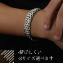 ブレスレット メンズ 錆びない ステンレ レディース ユニセックス 男女兼用 シルバー リング シンプ お洒落 トレンド 送料無料(4)