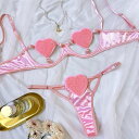 ハート形 マイクロビキニ エロカワ セクシーランジェリー 可愛い 童貞を殺す ビキニ 上下セット セクシービキニ セクシー水着 コスプレ 水着 可愛い コスチュ...