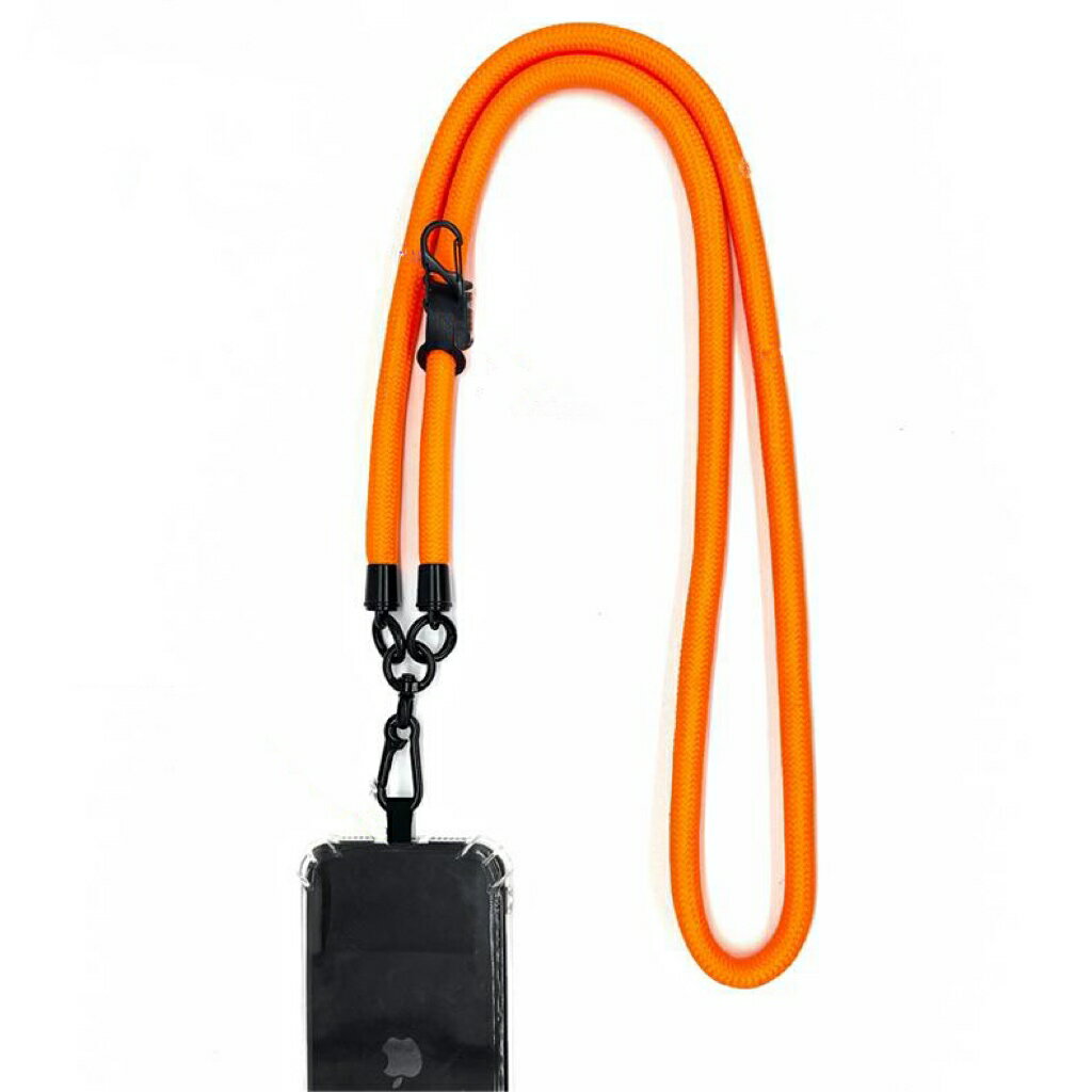 マートフォンショルダー スマホストラップ アウトドア 携帯ストラップ 斜め掛けショルダーストラップ 厚手 落下防止 調節可能 10mm 全機種対応 126cm