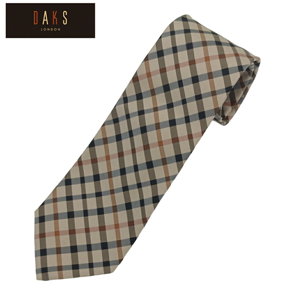 ラッピング希望のお客様は商品注文後 下の画像をクリックしてラッピングをお選びください。 ■商品名 : ダックス ジャガードネクタイ ■素材 : シルク100% ■サイズ : 剣先 約7.5cm ■カラー : ベージュ ※こちらの商品は並行輸...