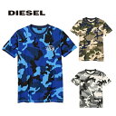 ディーゼル DIESEL 迷彩 カモ クルーネック Tシャツ UMLT-DIEGOS A00628-0HAZW メンズ レディース 男女兼用