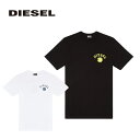 ディーゼル DIESEL メンズ クルーネック Tシャツ スクラッチ ロゴ T-JUST-K3 A08687-0GRAI メンズ レディース