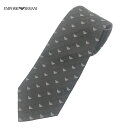 エンポリオアルマーニ ジャガードネクタイ 8.5cm幅 340182-2R603-00020 EMPORIO ARMANI ブラック シルク ギフト プレゼント...