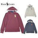 ポロ ラルフローレン POLO RALPH LAUREN ビックポニー フード付き ロング Tシャツ ボーイズライン 323799132 小さめサイズ 長袖 男女兼用 ユニセックス