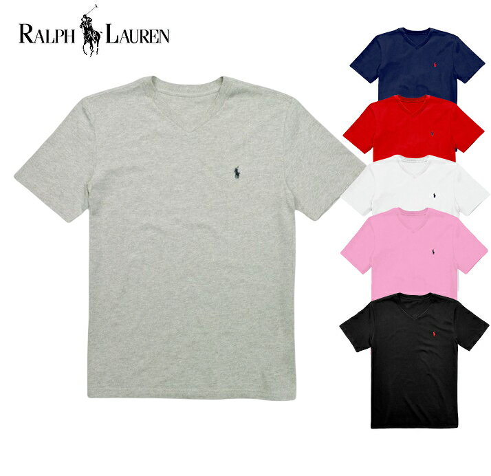 ポロ ラルフローレン Tシャツ メンズ POLO RALPH LAUREN(ポロ ラルフローレン) スモールポニー VネックTシャツ ボーイズライン 小さめサイズ 男女兼用 ユニセックス