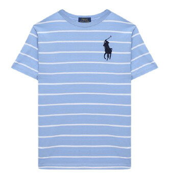 POLO RALPH LAUREN(ポロ ラルフローレン) ビックポニー ボーダー Tシャツ ボーイズライン 小さめサイズ 男女兼用 ユニセックス