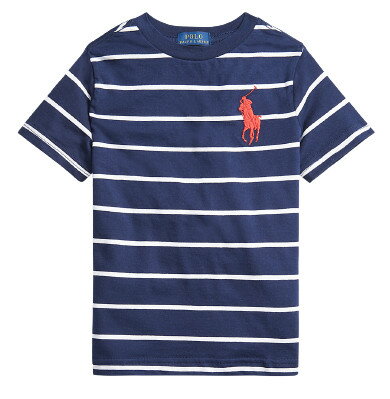 POLO RALPH LAUREN(ポロ ラルフローレン) ビックポニー ボーダー Tシャツ ボーイズライン 小さめサイズ 男女兼用 ユニセックス