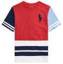 POLO RALPH LAUREN(ポロ ラルフローレン) ビックポニー クルーネック マルチカラーTシャツ ボーイズライン 小さめサイズ 男女兼用 ユニセックス