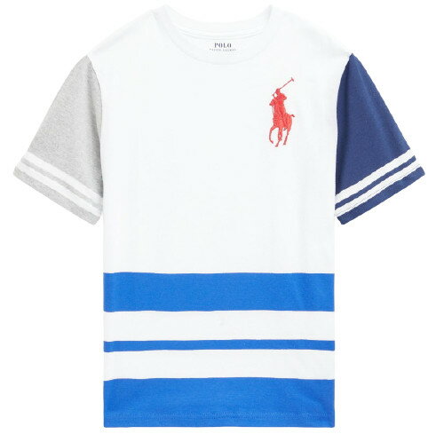 POLO RALPH LAUREN(ポロ ラルフローレン) ビックポニー クルーネック マルチカラーTシャツ ボーイズライン 小さめサイズ 男女兼用 ユニセックス