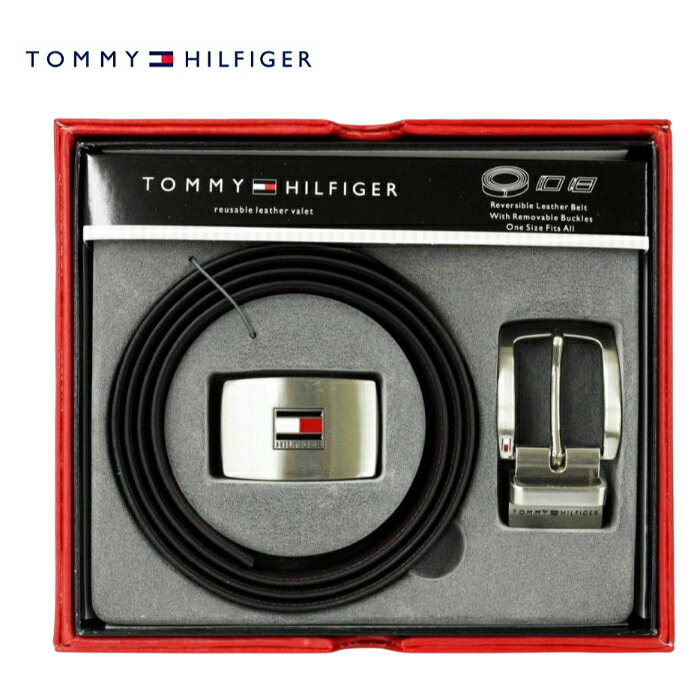 ラッピング無料 【TOMMY HILFIGER】トミーヒルフィガー2バックル リバーシブルベルトセット11TL08X007【楽ギフ_包装選択】