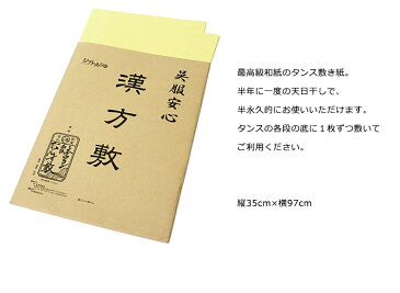 漢方敷 (2シート入り) 半永久的に使える きものを守る お取寄せ kmr 着物 和装 着付小物 保存 着物の保管に 除湿 防カビ 高級和紙 防虫 脱臭 ウコン 抗菌