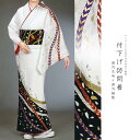 付下げ訪問着 国内染め お仕立て着物 白地に綱と花びら柄(27-126)【※お仕立て代金込み・国内縫製】 反物【セミオーダー】【附下 付け下げ きもの】 お茶会...