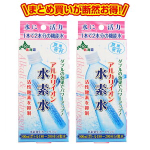 【即日発送(営業日 朝8:00までにご入金確認の場合)】アルカリイオン水素水2個セット　ペットボトル用浄水器 スーパーイオン水 スティック 携帯 便利 経済的 画期的 入れるだけ 送料無料 追跡可能