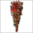 クリスマスリース60cm レッド【ウォールツリー/送料無料】