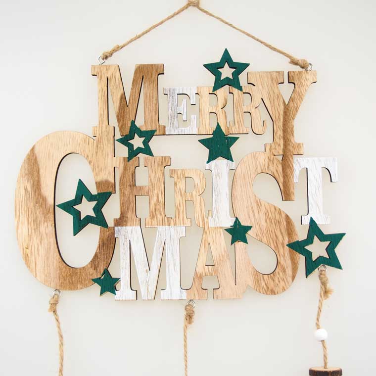 ウッドメリークリスマスタイトルハンギング ツリートナカイ クリスマス クリスマスオーナメント オーナメント 北欧 木製 おしゃれ かわいい 小物 雑貨 飾り付け 飾り 装飾 クリスマスツリー E4