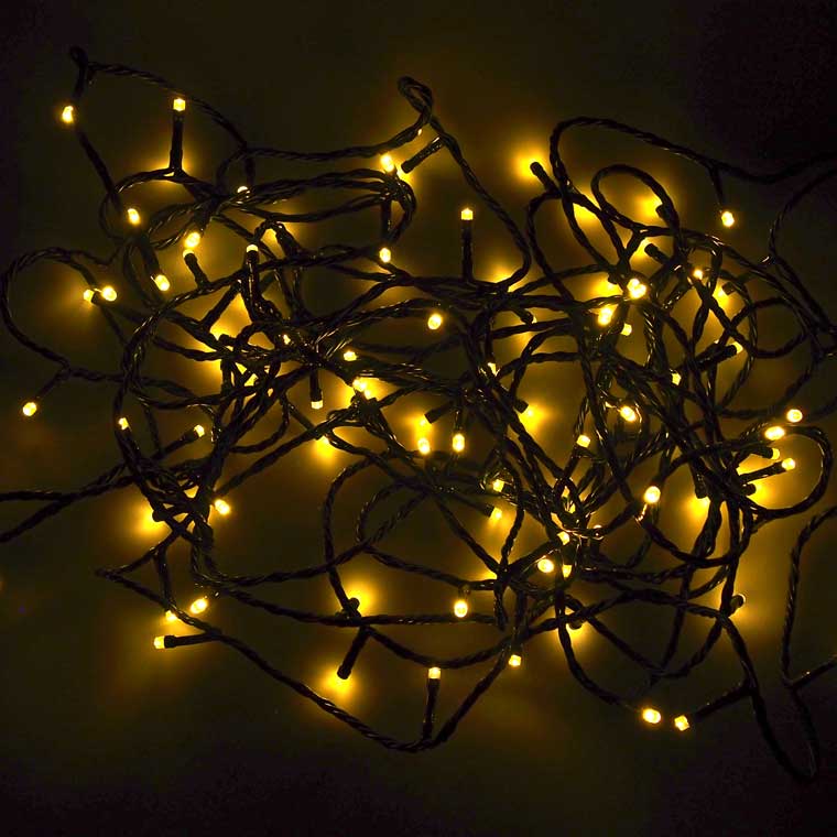 LED100球クリスマスイルミネーションライト 13.5M クリスマスツリー 屋内 屋外 防水 連結可 電源式 コンセント式 イルミネーション 点滅 電飾 パーティー コントローラー 青 黄 緑 白 赤 ブルー ゴールド グリーン ホワイト レッド LEDライト 100球