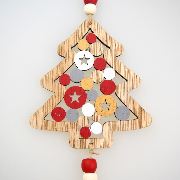 ウッドクリスマスツリーデコレートハンギング クリスマス クリスマスオーナメント オーナメント 北欧 木製 おしゃれ かわいい 小物 雑貨 飾り付け 飾り 装飾 クリスマスツリー G4