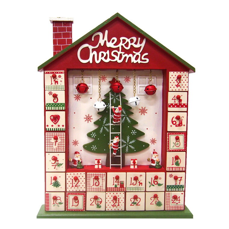 木製クリスマスアドベントカレンダー【クリスマス雑貨/クリスマス飾り/アドベントカレンダー/G4】
