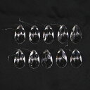 アクリルドロップクリスマスオーナメント クリア 10個セット クリスマス オーナメント 透明 北欧 アンティーク アクリル おしゃれ かわいい 小物 雑貨 飾り付け 飾り 装飾 クリスマスツリー