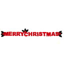 【B5】MERRY CHRISTMASガーランドMサイズ クリスマス クリスマスオーナメント オーナメント 北欧 アンティーク インテリア おしゃれ かわいい フェルト 小物 雑貨 飾り付け 装飾 クリスマスツリー ヒイラギ インスタ映え メリークリスマス