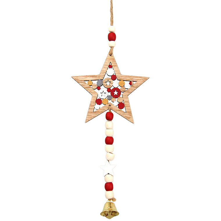 ウッドクリスマススターデコレートハンギング クリスマス クリスマスオーナメント オーナメント 北欧 木製 おしゃれ かわいい 小物 雑貨 飾り付け 飾り 装飾 クリスマスツリー G4