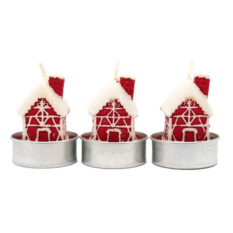 【H3】クリスマスキャンドル3個セット ハウス クリスマス おしゃれ かわいい 北欧 蝋 飾り 装飾 卓上 テーブル デスク 置物 小物 雑貨 装飾 ろうそく ローソク 蝋燭 キャンドル パーティー イベント 記念日 誕生日 クリスマス バースデー パーティー インテリア 景品のサムネイル