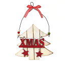木製XMASツリーハンギング クリスマス おしゃれ かわいい 北欧 木製 ナチュラル 温かい 卓上 テーブル 飾り 装飾 壁 小物 雑貨 クリスマスツリー インテリア パーティー クリスマス