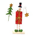 \100円引きクーポンあり/ウッドギフトスノーマンレッド クリスマス おしゃれ かわいい 北欧 木製 ナチュラル 温かい 卓上 テーブル 飾り 装飾 置物 小物 雑貨 雪だるま インテリア ディスプレイ アンティーク デコレーション クリスマス