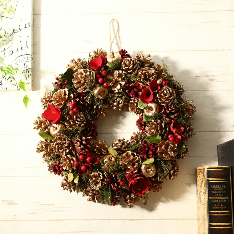 大きめサイズで豪華!玄関におしゃれなクリスマスリースのおすすめ ...
