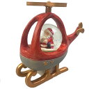 クリスマスサンタ ヘリコプター クリスマス ポリレジン おしゃれ かわいい 車 カー 北欧 木製 温かい 卓上 テーブル オブジェ 飾り 装飾 置物 小物 雑貨...