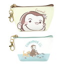 三角ミニポーチ おさるのジョージ ドアップ フレンズ 化粧ポーチ 鞄 リップ 小物入れ アクセサリー入れ かわいい 小物 持ち運べる 雑貨 小さい おしゃれ プレゼント ギフト 中学生 高校生 子ども