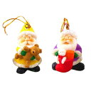 【マラソン限定!最大2,000円OFFクーポンあり】クリスマスセラミック サンタオーナメント パープル イエロー クリスマス クリスマスオーナメント オーナメント 北欧 アンティーク インテリア おしゃれ かわいい サンタクロース 雑貨 飾り付け 飾り 装飾 クリスマスツリー