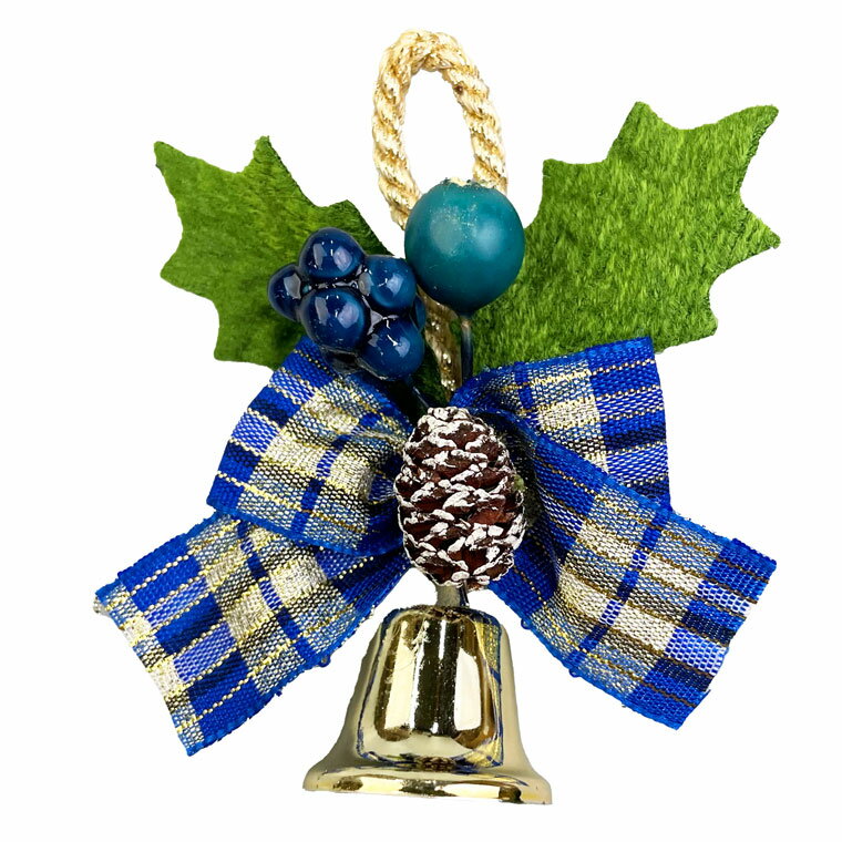 【当店最大P12倍！ブラックフライデー限定】【1000円ポッキリ】ミニクリスマスベル 8cm ブルー クリスマスツリー 玄関 部屋 北欧 手作り 上品 高級 豪華 おしゃれ 飾り 装飾 ドア 壁掛け ハンガー ハンギング ディスプレイ 在庫処分 お買い得