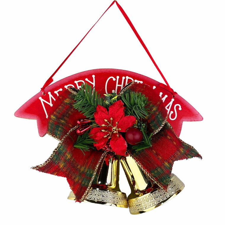 【当店最大P12倍！ブラックフライデー限定】【1000円ポッキリ】クリスマスベル レッド 20cm クリスマスツリー 玄関 部屋 北欧 ナチュラル オーナメント 手作り 上品 高級 豪華 おしゃれ 飾り 装飾 かわいい ドア 壁掛け ハンガー 在庫処分 お買い得