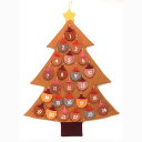 【在庫処分お買い得】クリスマスツリーアドベントカレンダー フェルト 壁掛け カウントダウン 可愛い 子供 折り畳み 収納 簡単 クリスマス雑貨 置き物 カレンダー カウントダウン 木 タペストリー