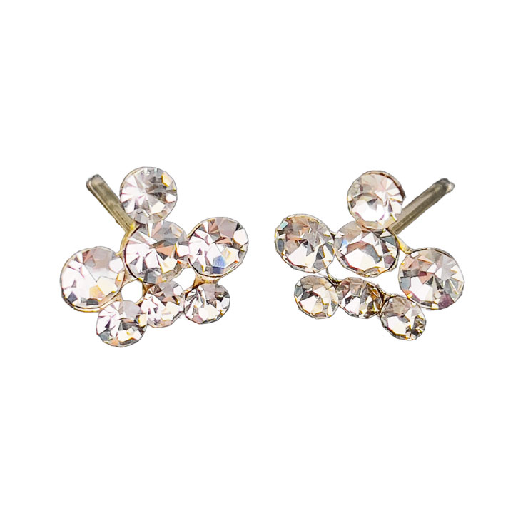 クラウンピン 2個セット シルバー 王冠 資材 飾り付け 材料 パーツ アクセサリー ハンドメイド 飾り付け デコレーション ピアス オーナメント 小さい 小さめ 雑貨 装飾 星 耳 シンプル 単色 キラキラ