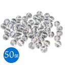 アクリルビーズ 50個 穴あき 直径12mm ビーズ クリア 資材 材料 部品 クリスマス アクセサリーパーツ DIY 材料 小物 雑貨 飾り付け 飾り 装飾 クリスマスツリー 手芸 手作り ハンドメイド 業務用 大量