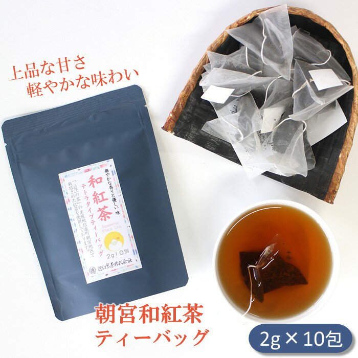 Tea - 朝宮 和紅茶 ティーバッグ 2g×10包 国産 滋賀 紅茶 日本茶 TB やさしい甘みの和紅茶 一杯用 近江製茶