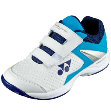 ヨネックス YONEX パワークッションジュニア19 18SS テニスシューズ SHTJR19-175 (ホワイト/スカイブルー)