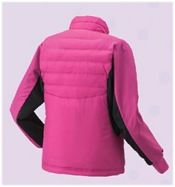 ヨネックス YONEX WOMEN 中綿ジャケット（フィットスタイル）NEW レディースウォームアップウエア 98048-123 (ローズピンク)