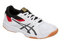 アシックス asics キッズ UPCOURT 3 GS NEW バレーボールシューズ 1074A005-110 (ホワイト/ブラック )