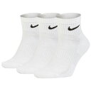 ナイキ Nike sx7667-100 3P エブリディクッション クォーターソックス バスケ テニス ランニング スニーカー クッション 柔らかい 3psocks 3pソックス 3足組 ソックス 靴下