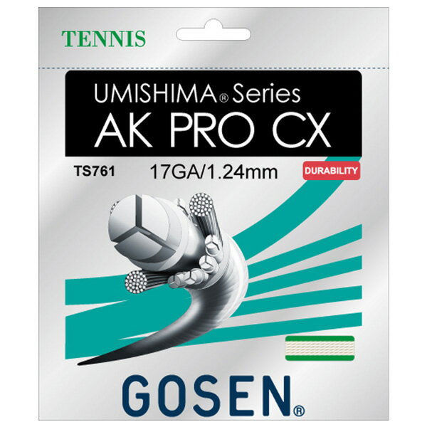 ゴーセン GOSEN ts761-na テニス ウミシマ AK プロ CX 17
