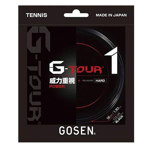 ゴーセン GOSEN tsgt10-bk メンズ レディース ジー ツアー1 テニス用品 硬式テニス用ガット