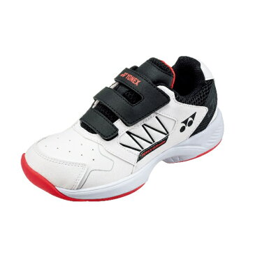 ヨネックス YONEX パワークッションジュニアCC(カーペットコート用) ジュニアテニスシューズ SHTJRCC-141(ホワイト/ブラック)