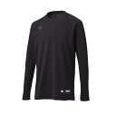 デサント DESCENTE 【リラックスフィットシャツ】丸首長袖アンダーシャツ(ジュニア) ジュニア野球アンダーシャツ JSTD771-BLK(ブラック)