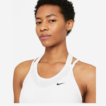 ナイキ Nike ウィメンズ DRIーFIT ESS ELASTIKA タンク トップ レディースランニングシャツ DA0371-100(ホワイト/(ブラック))