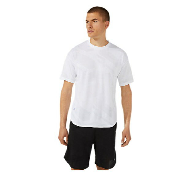 アシックス asics JPハイブリッドグラフィックショートスリーブトップ 半袖Tシャツ 2033A826-100(ブリリアントホワイト)