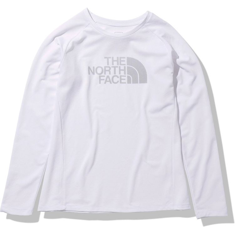 ザ・ノースフェイス THE NORTH FACE ロングスリーブGTDロゴクルー（レディース） レディースランニングシャツ NTW12093-W(ホワイト)